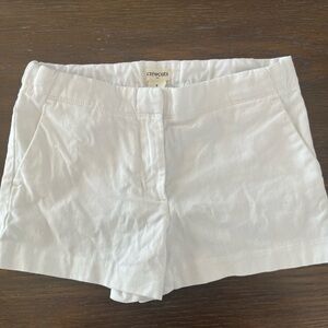 J. Crew crewcuts girls white chino cotton shorts size 8